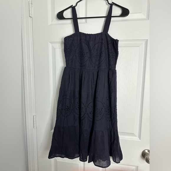 Naoo Dresses & Skirts - Nation Ak Outfits  Navy Eyelet Dress.
